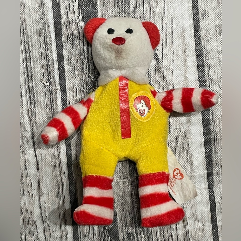 2004 Ty Beanie Baby Ronald McDonald Bear Good Condition